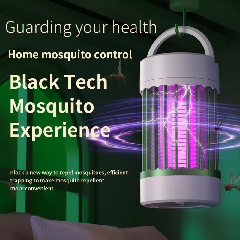 Electric Shock USB Mosquito Killer Lamp Insect Trap Portable Mute Anti-Mosquito Light For Home Garden Camping Outdoor Zapper
