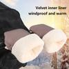 Stroller Gloves Winter Windproof Warm Simple Style Universal Fleece-Lined And Thickened Outdoor Accessories