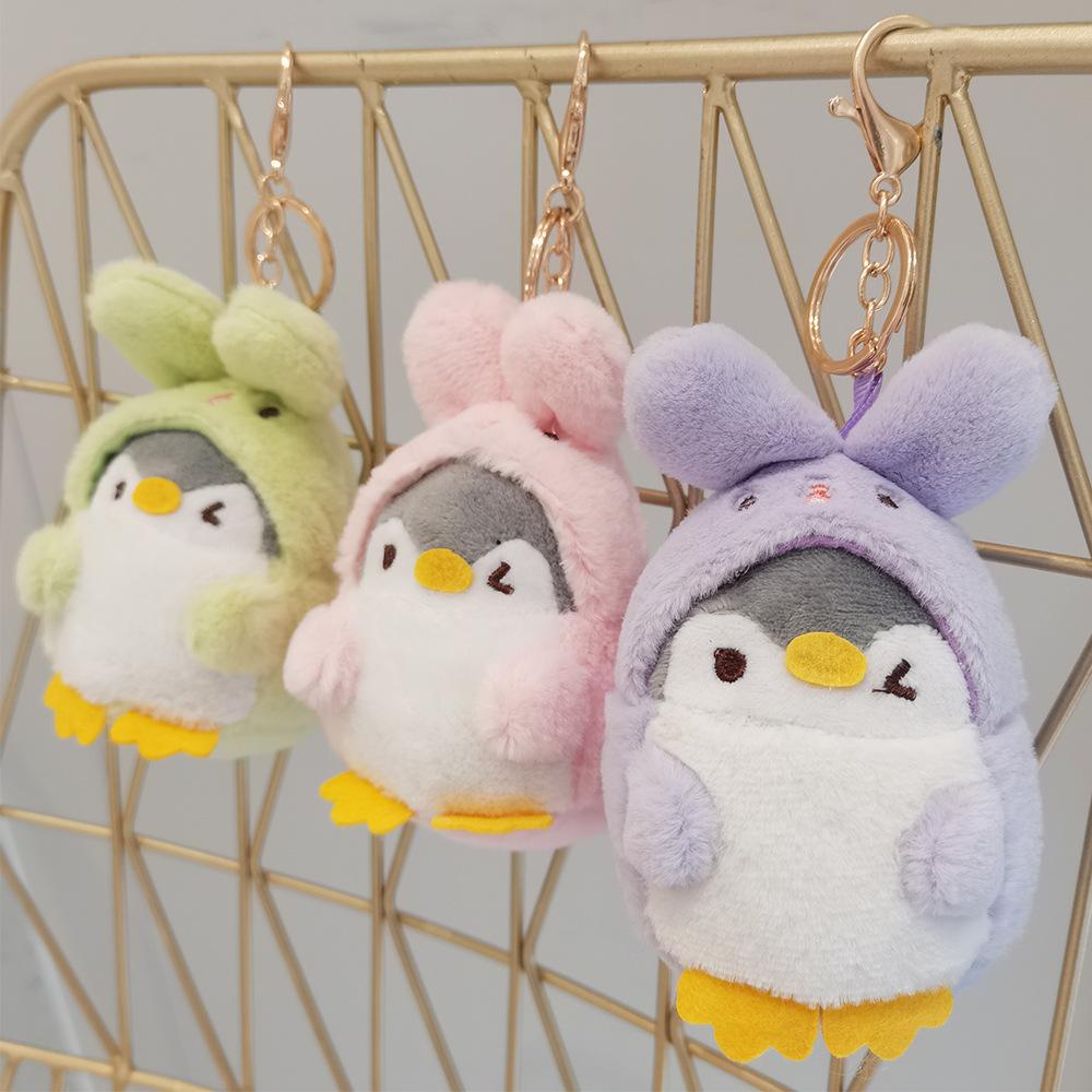 Positive Energy Penguin Plush Doll Pendant Japanese Keychain School Bag Ornament Cartoon Little Doll