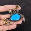 Sleeping Beauty Turquoise Pendant Copper Wire Wrapped Jewelry Bird Pendant Handmade Decent Pendant Copper Pendant Wire Wrap Gemstone Pendant