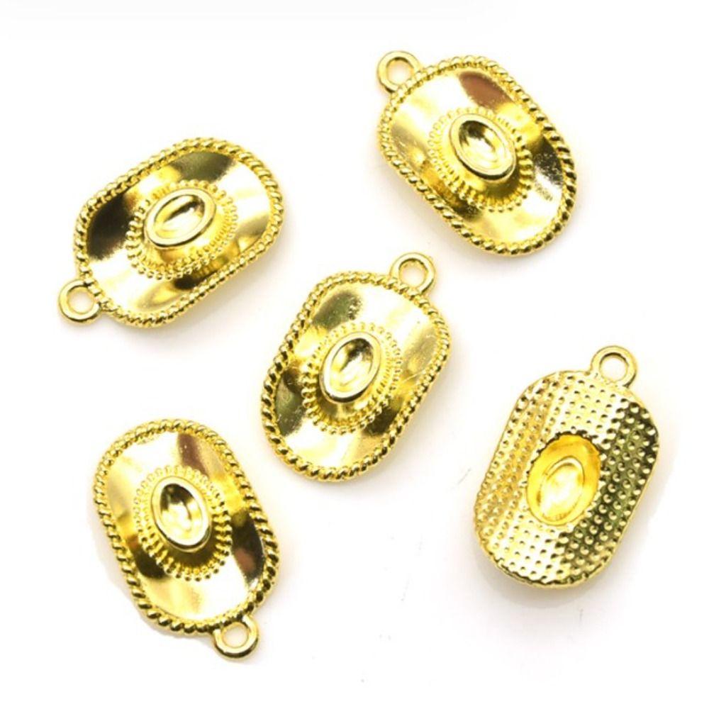 60pcs 22*13mm Alloy Hat Dangle Pendants  for Bracelets Necklace Accessory
