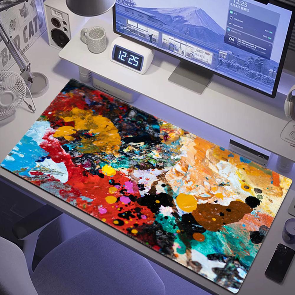 Strata Liquid Art Mouse Pad Computer Laptop Anime Keyboard Office Accessorie Large Mousepad Keyboard Game Teclado Fluid Desk Mat