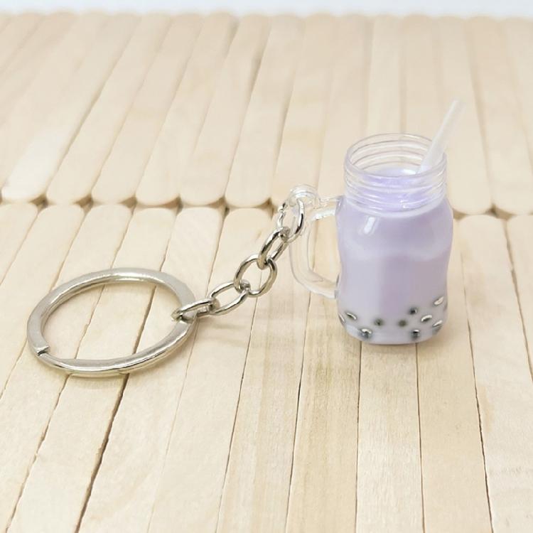 Small BobaMilk Tea Cup Key Chains Cute Bubble Tea Keychain KawaiiCar Keyring