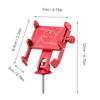 Aluminum Alloy Bicycle Cell Phone Holder Anti-Slip Phone Navigation Stand Shockproof Bike Handlebar Mount for 5-10Cm Width Phone
