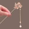 Chinese Style Flower Hairpin Romantic Hanfu Headwear Cherry Blossom Hair Sticks  For Women Girls