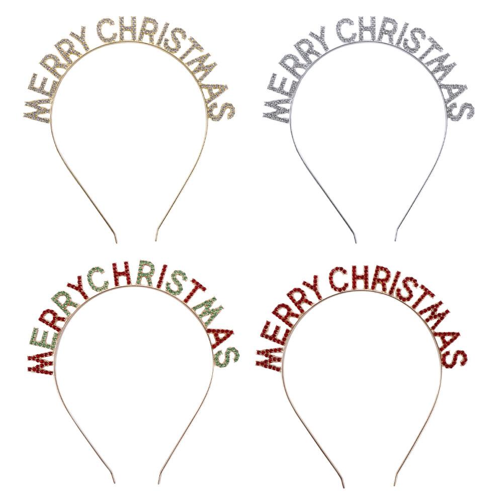Kopfschmuck Zink Zinklegierung Frohe Weihnachten Stirnband Koreanischer Stil Haarreif Weiblicher Schmuck Strasskrone