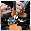 1pc Car Air Outlet Storage Bag - Leather Dashboard Organizer for Phone, Keys, Sunglasses - Keep Vent Area Tidy