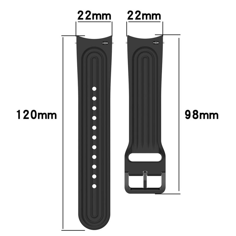 Silicone Watch Strap Lightweight Adjustable Bracelet Replacement Watchband Compatible For Xiaomi