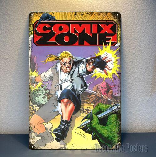 

1dComix Zone Retro Video Game Metal Poster Size 20x30cm Sign 20x30cm（7.8x11.8inch）