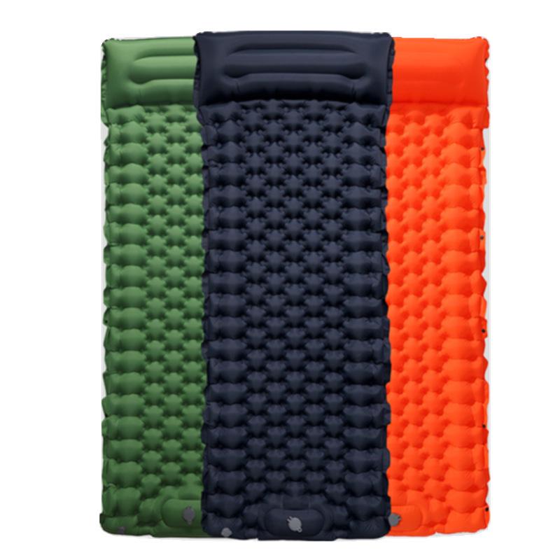 Thickened Outdoor Foldable Moisture-Proof Inflatable Tent Mat, Suitable for Single or Double Use.