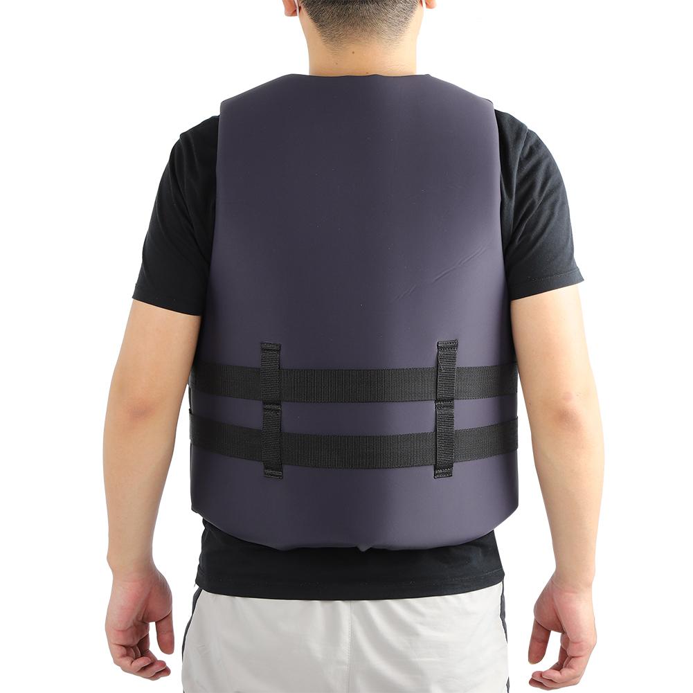 EPE Pearl Wool Blue Black  Adults Seaside Motorboat Life Jacket Vest for Swimming Fishing Drifting SuppliesBlue Black L