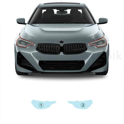 PPF für BMW 2er Coupe M240i M220i M230i TPU Transparente Schutzfolie für Scheinwerfer hinten Rückspiegel Folie Autoaufkleber