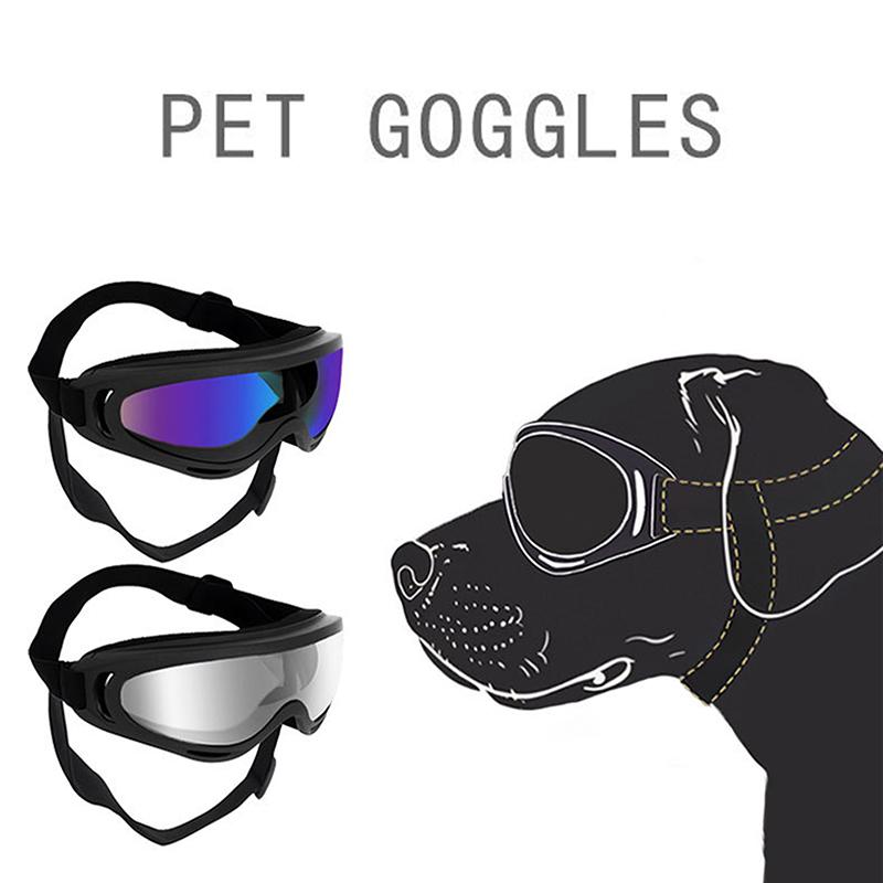 Dog Goggles Medium Large Breed Dog Sunglasses Adjustable Straps Uv Protection Eyewear For Dog Puppy Outdoor Riding Driving