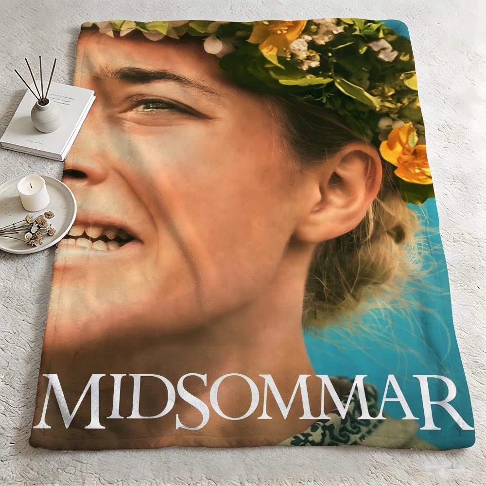 Movie M-Midsommar-r Throw Warm Soft Flannel Blanket, Multi-use for Sofa Bed Camping Travel Nap