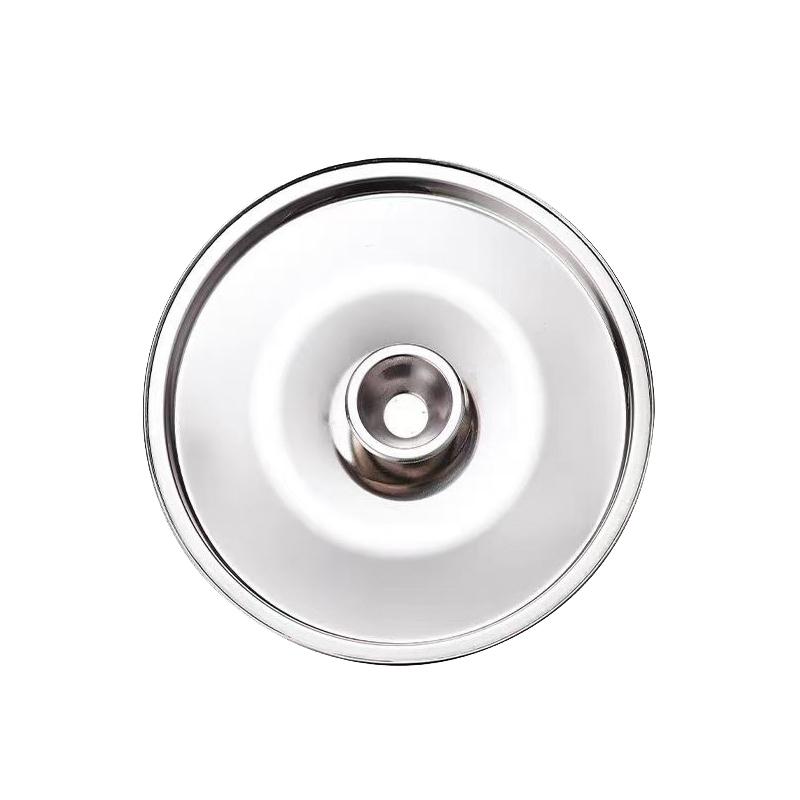 10-26Cm Round Pot Lid Thicken Stainless Steel Saucepan Cover Replacement Universal Kitchen Food Lid Kitchen Supplies