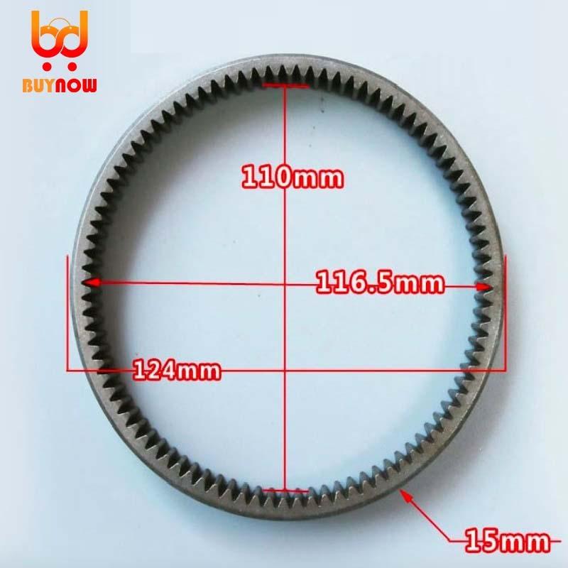 Outer Diameter:124mm 90Teehs High-speed Electric Vehicle Gear Ring 90 Teehs