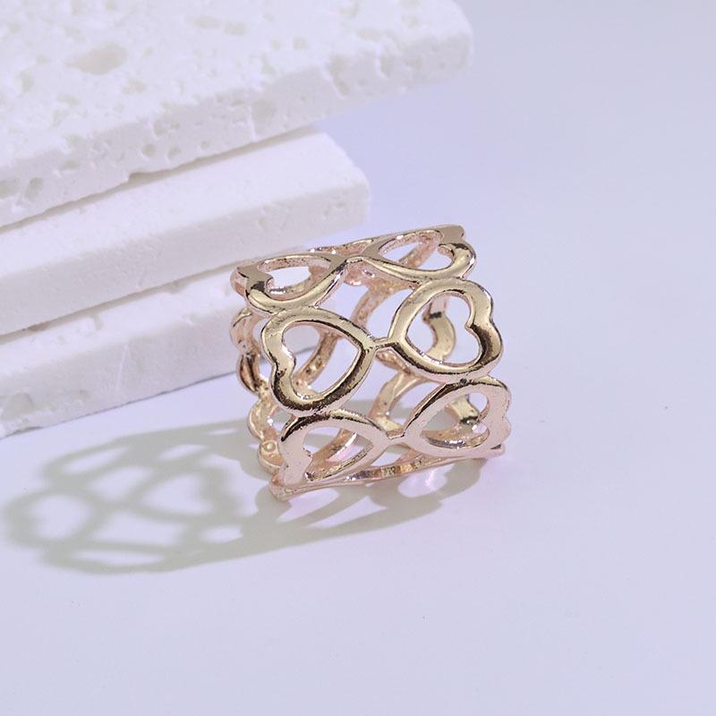 Doppellagige Herz-Legierung Schalspange für Damen