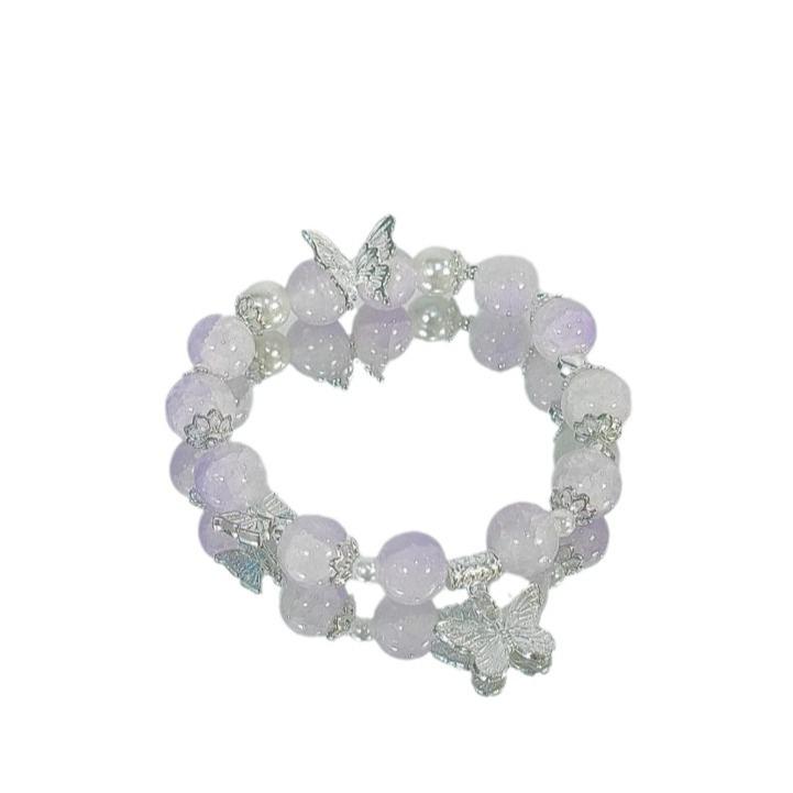 Morski Niebieski Bransoletka z Ogonem Ryby Motylkowej ~ Starożytny Styl Chiński Design dla Dziewczyny