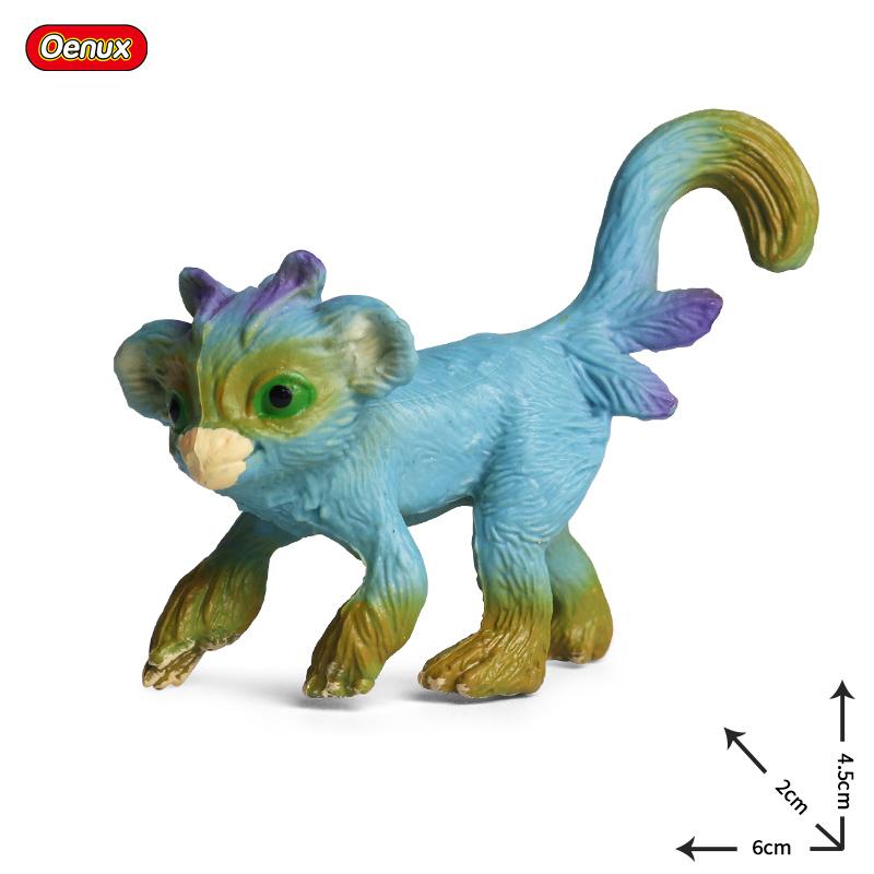 Oenux Original Genuine Fairy Tale Fly Horse Simulation Animal Mythical Elves Elf Pegasus Action Figures Model PVC Cute Kids Toy