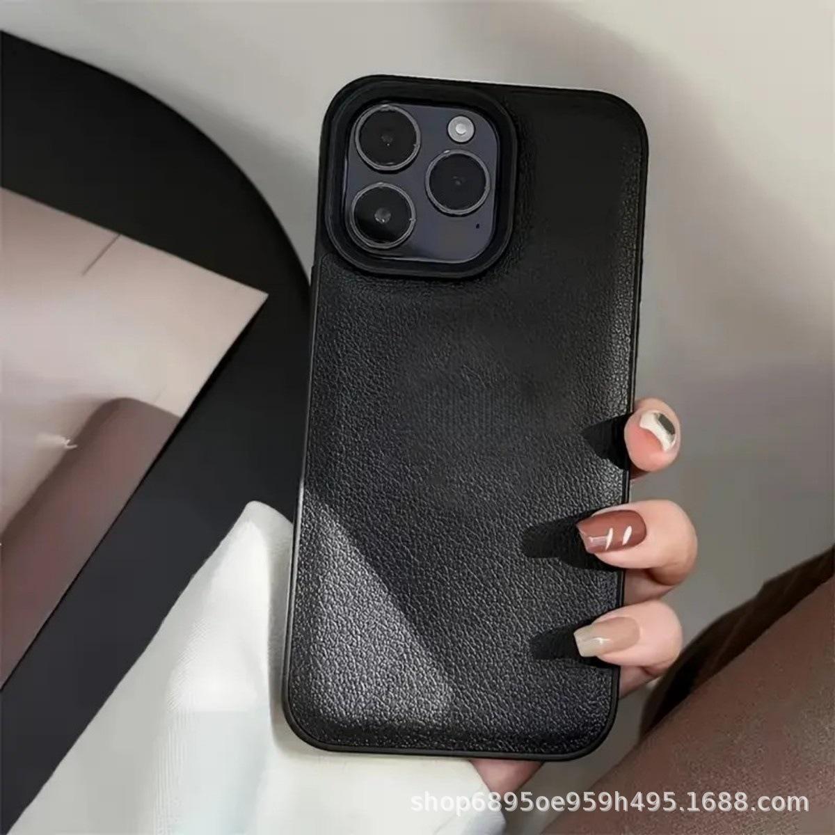 

Lychee Pattern Leather Case for All iPhone Models, Compatible with iPhone 17 Pro, Drop-Proof & Wear-Resistant iPhone 13 Pro