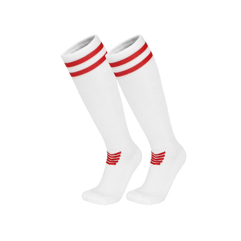 2026 Echte Kampf-Langrohr-Fußballsocken Professionell für Erwachsene, Kinder, ältere Kinder Frottee-Boden Beinschoner Atmungsaktive Sportsocken