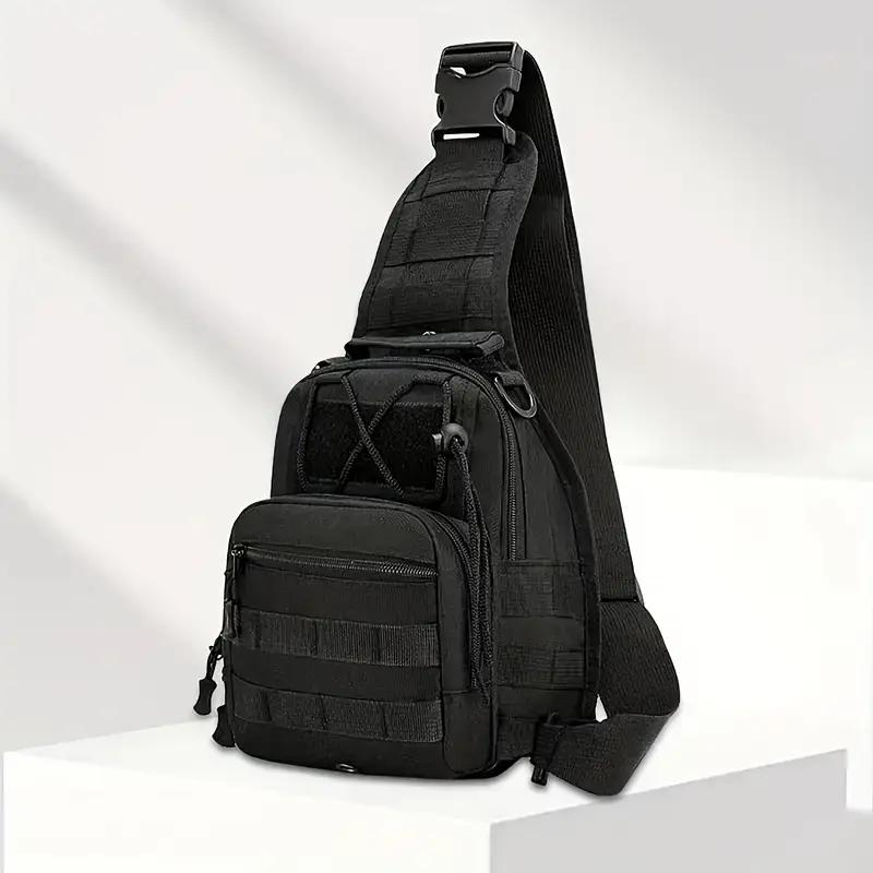 Tactical Sling Backpack,Outdoor Men‘ Chest Bag, Multiple Compartments, Shoulder Bag for Outdoor, Mountaineering, Camping, Fishing & Trekking