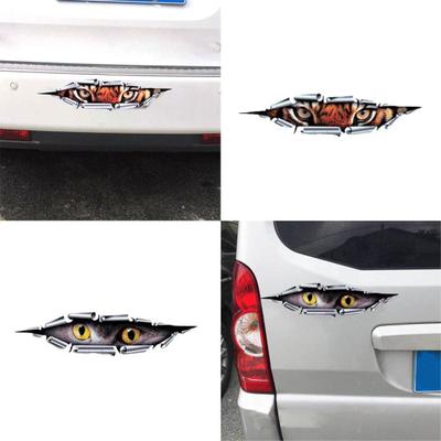 Divertente Car Styling 3D Tigre Occhi d'Aquila Spia Sbirciona Adesivo Decalcomania Impermeabile