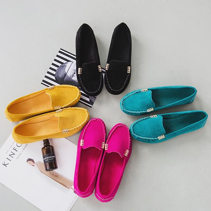 

Large size casual flat-soled single shoes, popular in 2024, medium mouth, round head, fashionable outer wear, lazy one-pedal single shoes 35 жёлтый