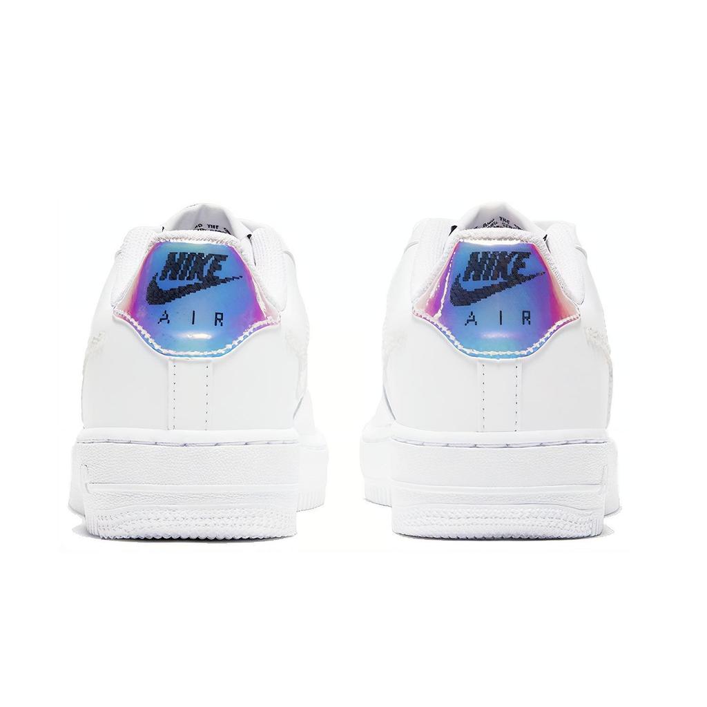 Nike Air Force 1 LV8 GS Digital Swoosh Kids Sneakers White Multi-Color Black CW1577-100