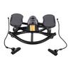 U Shaped Fitness Stepper Low Impact Side to Side Stepper with Bands Digital Display for Full Body Workout