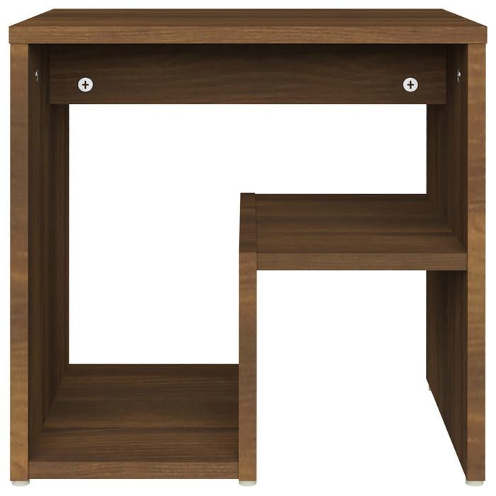 Tables de chevet - Maison Exclusive - Chêne marron - Bois d'ingénierie - Lot de 2 40x30x40 cm