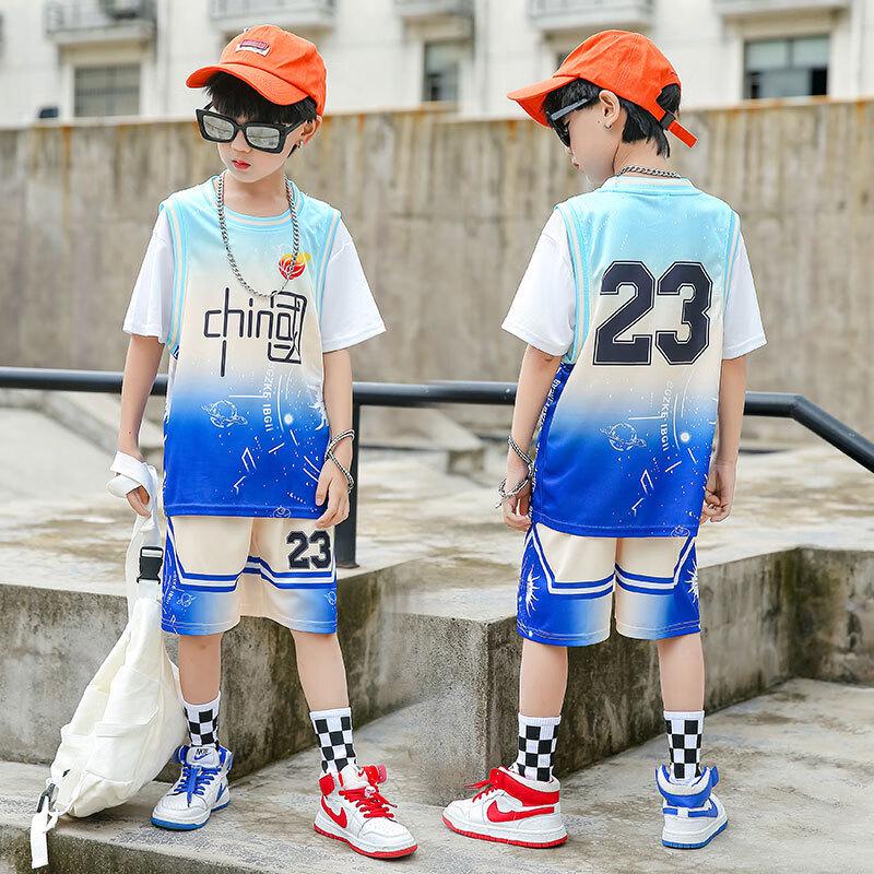 Youth Boys  Gradient Basketball Jersey Set S