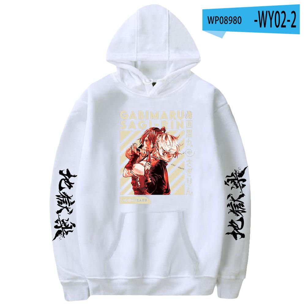 2023 Jigoku Raku Gabimaru Anime Hoodie Long Sleeve Woman Man Sweatshirts Harajuku Streetwear Jigokuraku Manga Clothes Hoodies