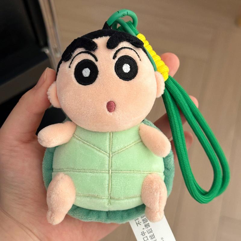 Crayon Shinchan Honey Penguin Dinosaur Turtle Shaped Keychain Plush Toy For Backpack Decoration Gifts