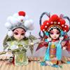 Chinese Peking Opera Mask Doll Opera Character Decoration Silk Doll Chinese Handmade Decorative Gifts Shop Decoration Doll