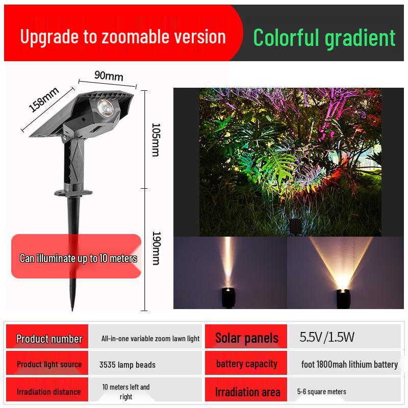 Super Bright Waterproof Outdoor Solar Spotlight for Garden and Home