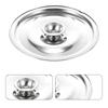 Stainless Steel Seasoning Pot Lid 16Cm Spill Proof Universal Metal Cover for Oil Pots Jars Cookers Pans Barrels