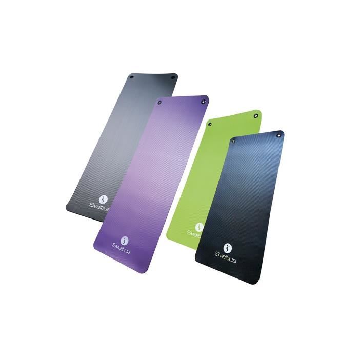 Tapis d'entraînement - sveltus - gris - 180x60 cm - épaisseur 10 mm - avec poignée de transport