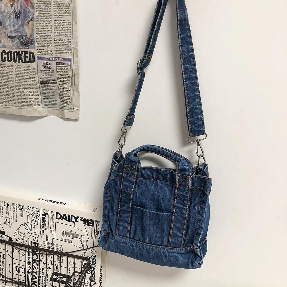 

Сумки для жінок Нові джинсові сумки 2024 року Модна сумка через плече Сумки для покупок Повсякденна сумка Y2K для дівчат Студентська сумка темно-синього кольору