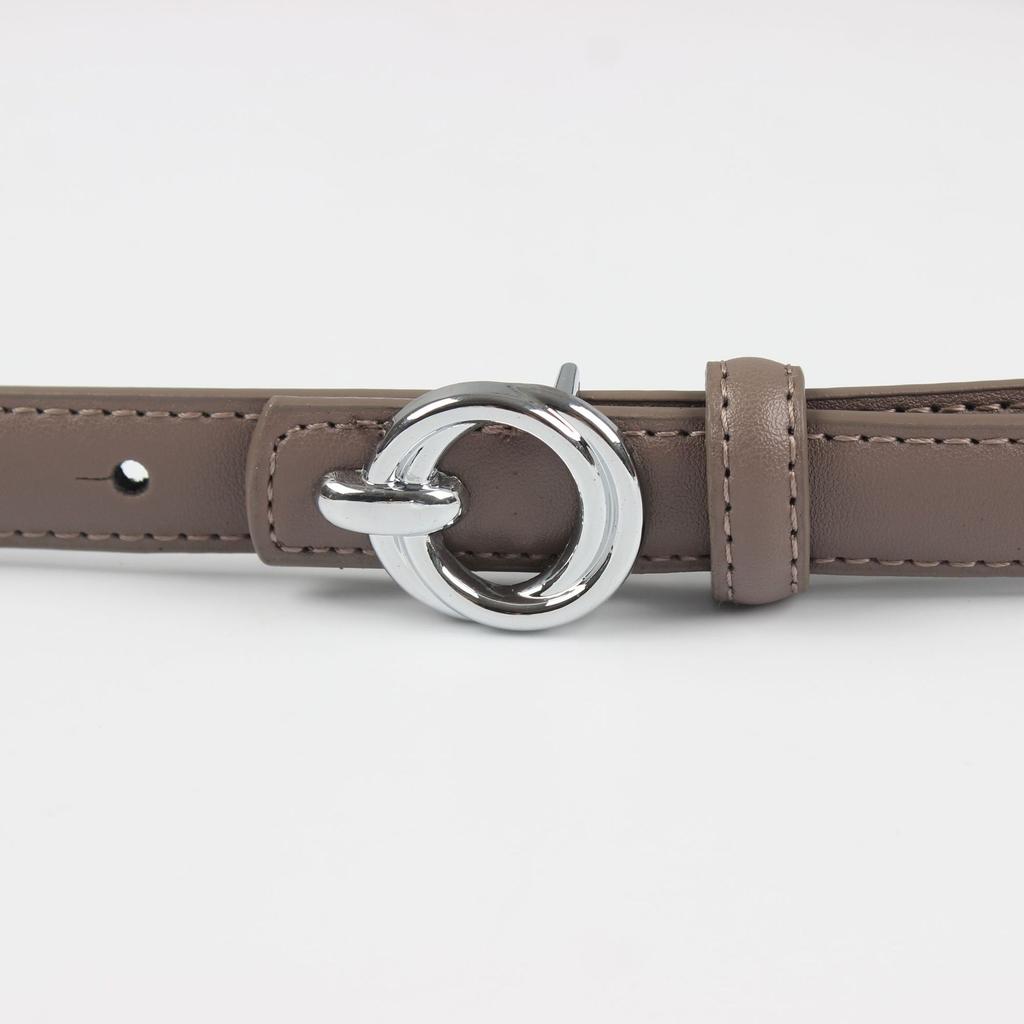 Women'S Leather Thin Belt Decorative Shirt Waist Seal With Dress Suit Waist (2Cm 8 Colors Optional)