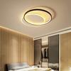 Modern Minimalist Led Ceiling Lamp For Bedroom Black White Design Ring Chandelier Living Room Study Loft Smart Light Fixtures