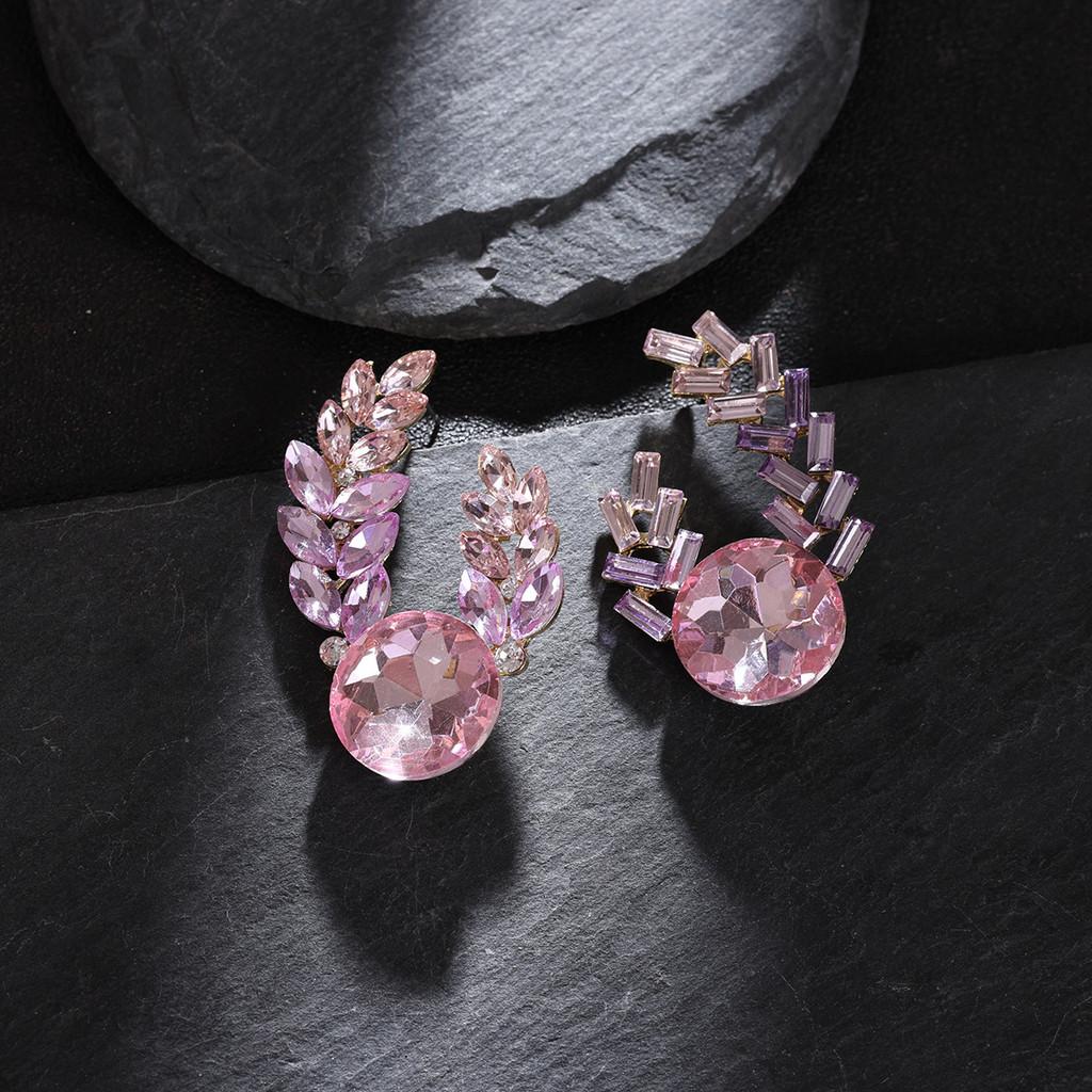 Fashion Alloy Geometric Earrings With Rhinestones For Women Fall