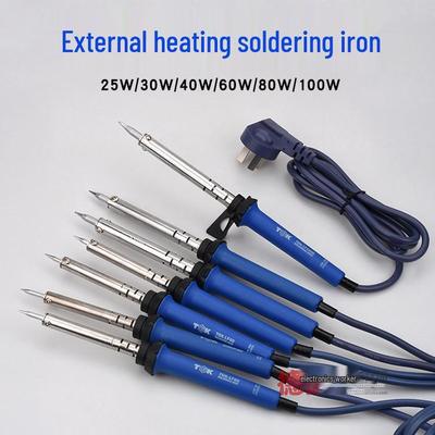 TGK Lead-Free Eco-Friendly Soldering Iron with External Heating - Available In 25W, 30W, 40W, 60W, 80W, 100W, Three-Legged Plug