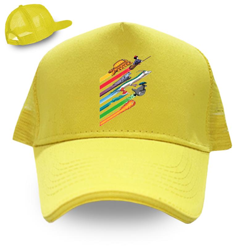 Rainbow Speed ​​Race Totoro Sköldpadda Spel Basebollkeps STUDIO GHIBLI Miyazaki Anime Unisex Damkepsar Mode Hiphop Hatt