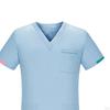 Nursing Uniform Scrub Set Work suits Nurse Top Pants V Neckline Short Sleeve Workwear for Healthcare