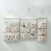 3/5/7 Pockets Cotton Wall Mounted Storage Bag Home Room Closet Door Sundries Clothes Hanging Bag Holder Cosmetic Toys Organizer