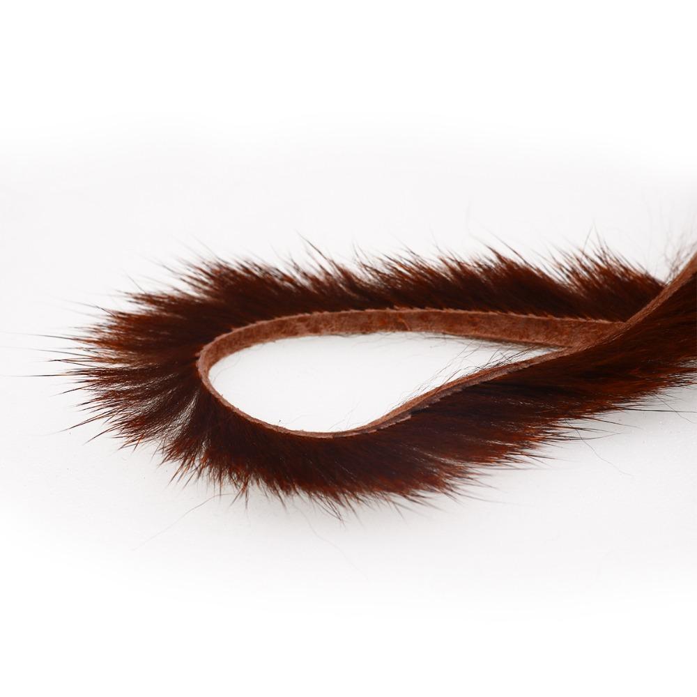 Bimoo Full Pine Eichhörnchen-Zonker-Hautstreifen für Matukas Zonkers Streamer Leeche Soft Strips 3 mm Dubbing Fur Fliegenbindematerialien