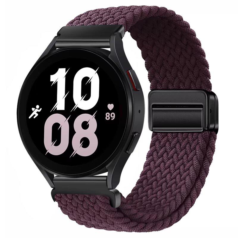 Weaves Nylon Loop Strap For Samsung Galaxy Watch8 40 44mm Magnetic Wristband For Galaxy Watch 8 Classic 46mm Band Sport Bracelet