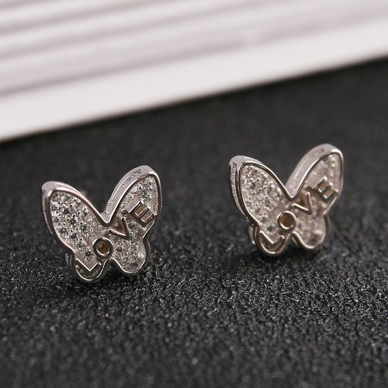 Earrings for Women Niche Ins Design Butterfly Earrings New Trendy Autumn and Winter Earrings Exquisite and High-end