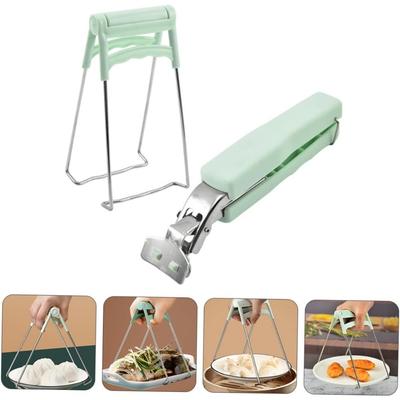 Nouvelle Pince à Main Anti-Brûlure Pince pour Assiette Bol Pince Anti-Brûlure Outil de Cuisine Pince pour Légumes à la Vapeur Antidérapante